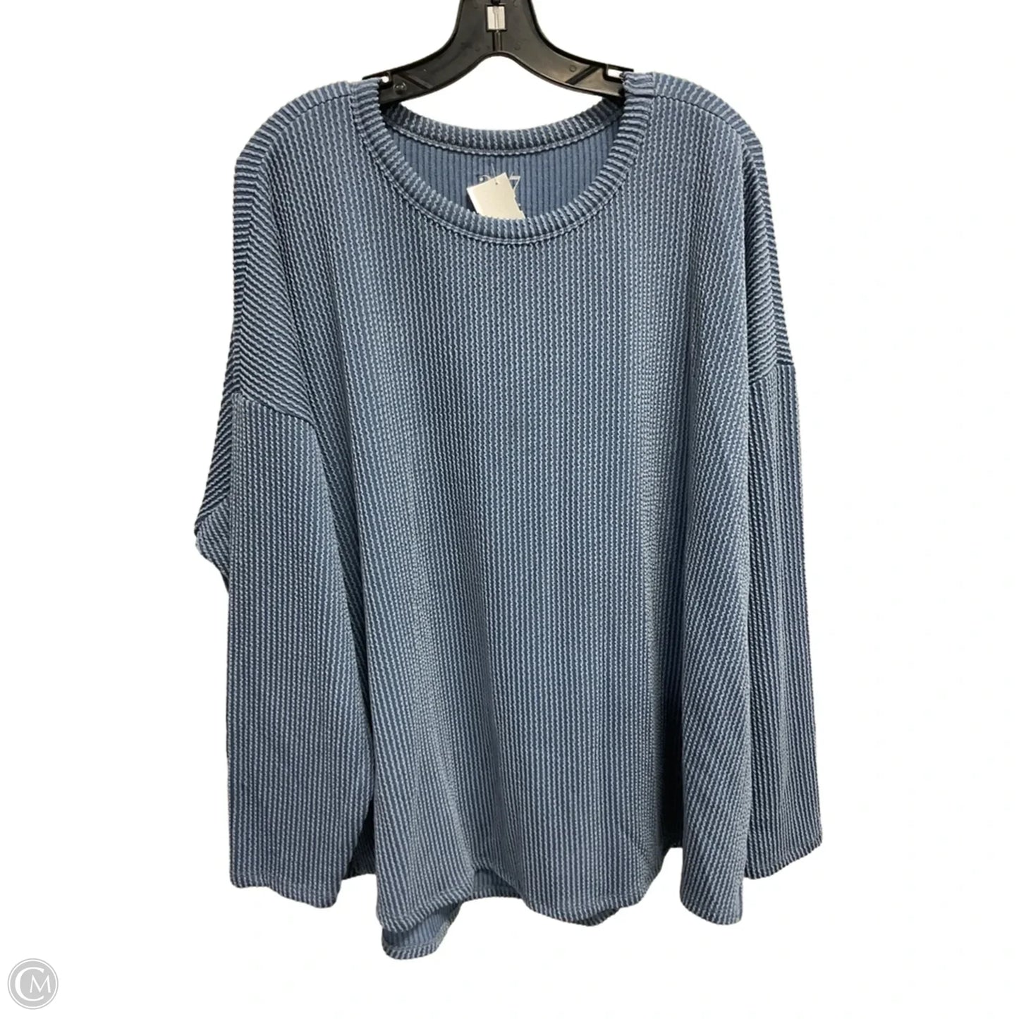 Top Long Sleeve By Maurices In Blue, Size: 2x