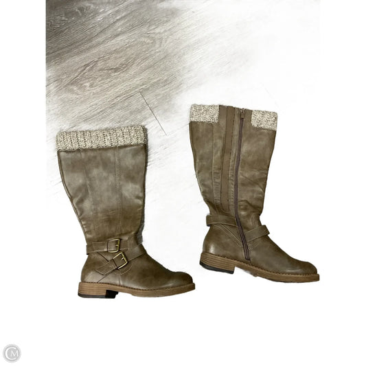 Boots Knee Heels By Torrid In Brown, Size: 7.5