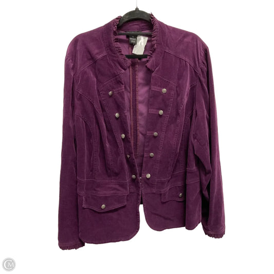 Jacket Other By Lane Bryant In Purple, Size: 3x
