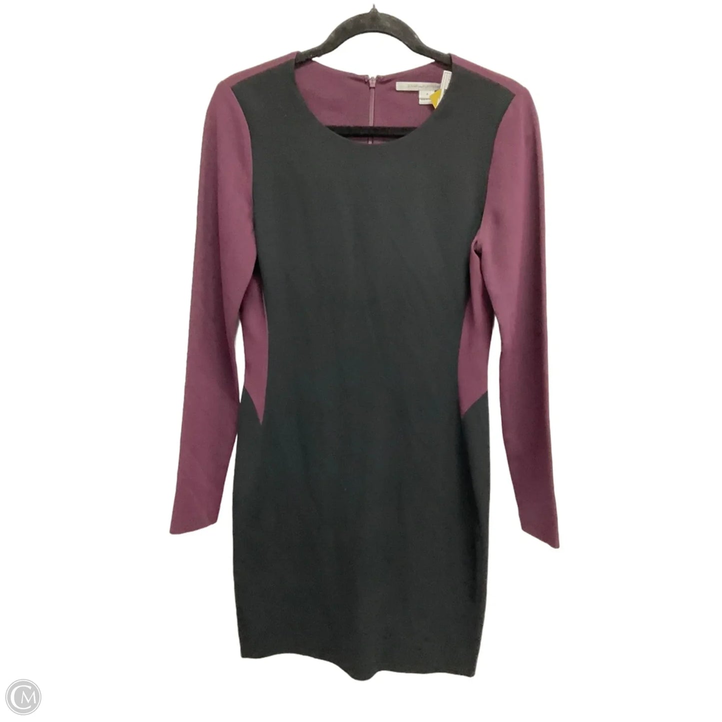 Dress Designer By Diane Von Furstenberg In Black & Purple, Size: S
