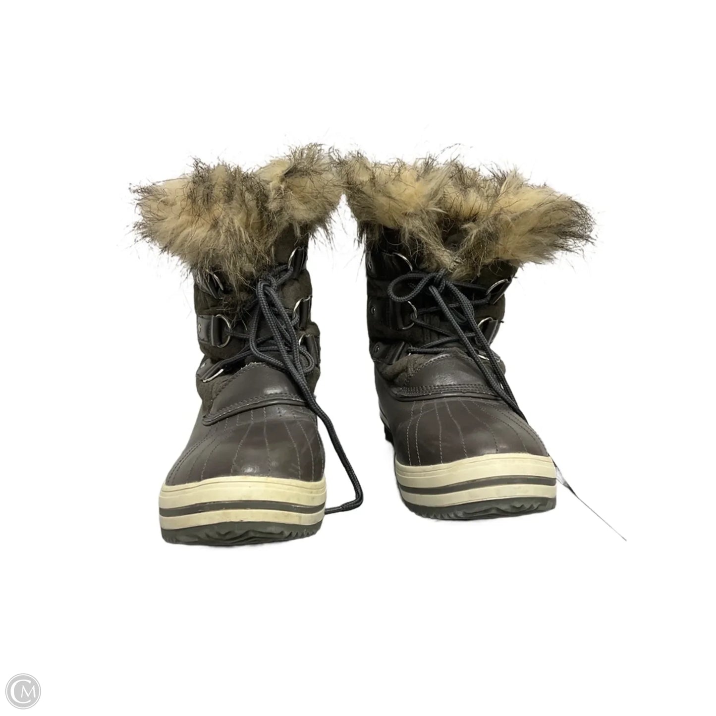 Boots Snow By Clothes Mentor In Brown, Size: 10