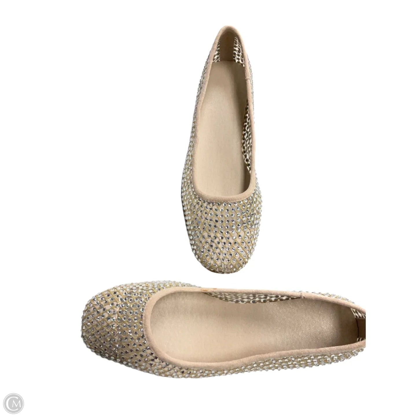 Shoes Flats By Clothes Mentor In Silver, Size: 7.5