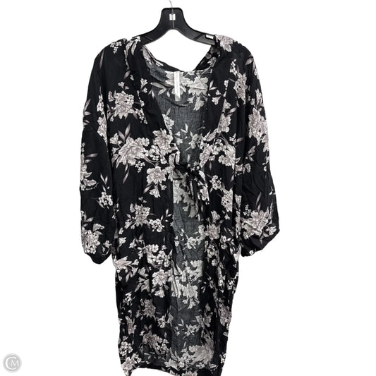 Kimono By Spiritual Gangster In Floral Print, Size: Osfm