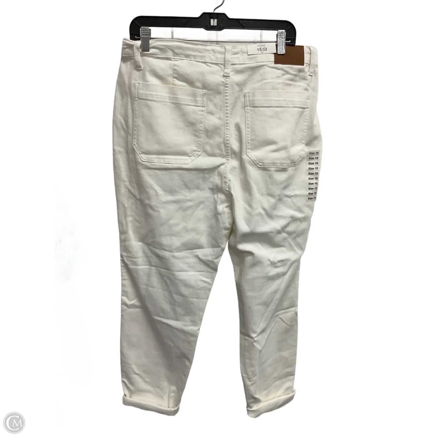 Jeans Straight By Judy Blue In White, Size: 14