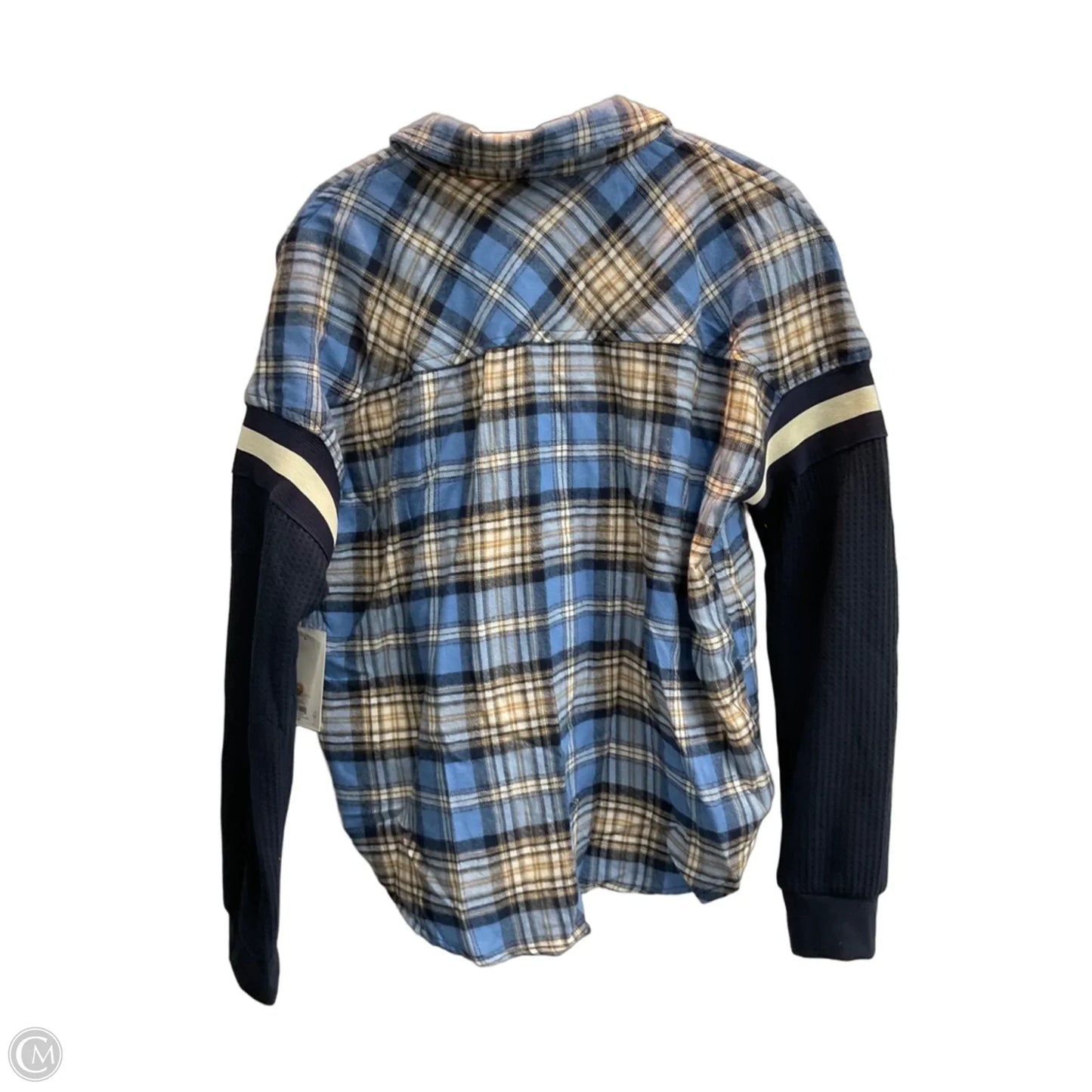 Top Long Sleeve By So In Plaid Pattern, Size: Xs