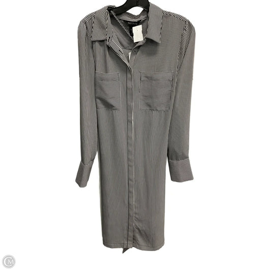 Dress Casual Midi By White House Black Market In Striped Pattern, Size: L