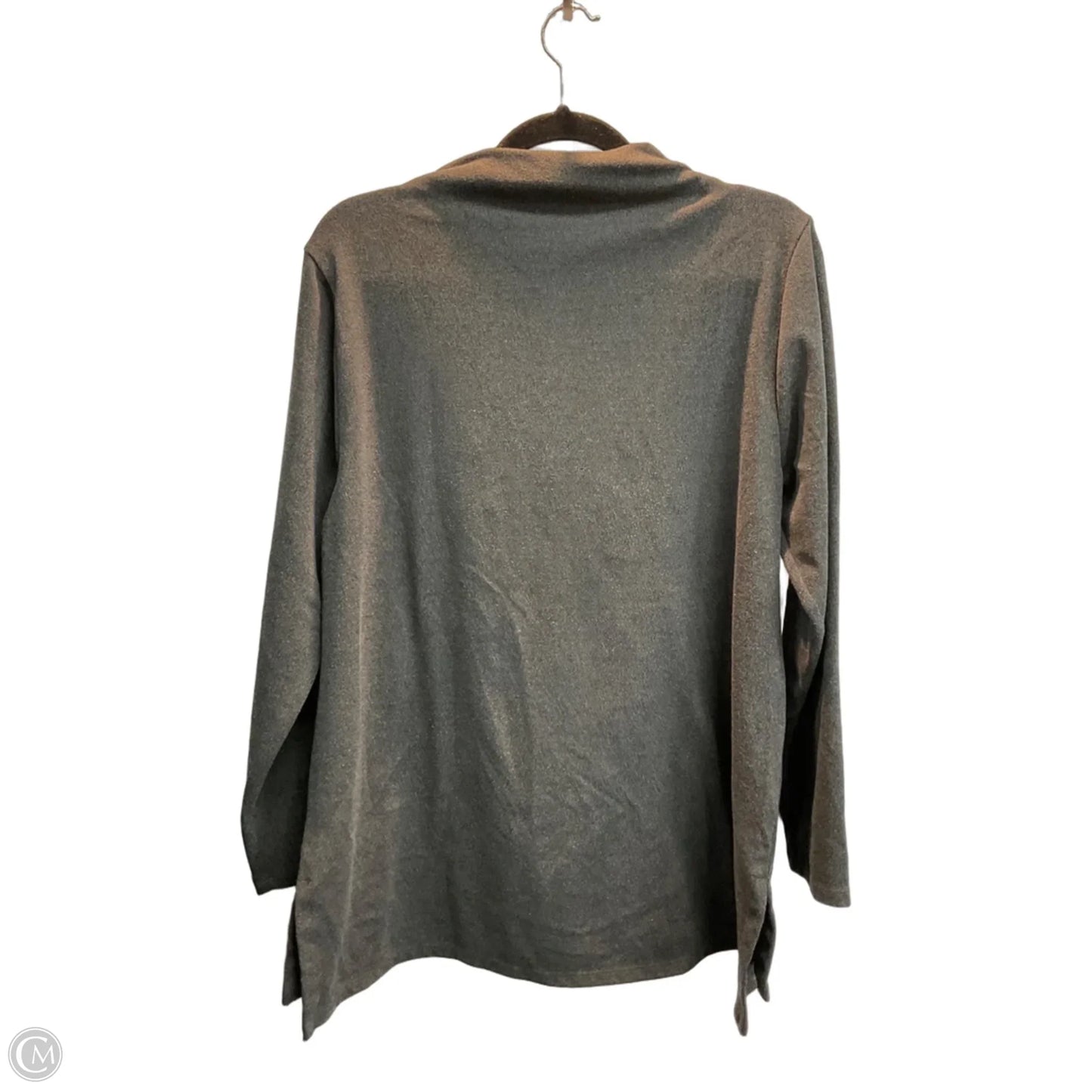 Top Long Sleeve By Ann Taylor In Grey, Size: L