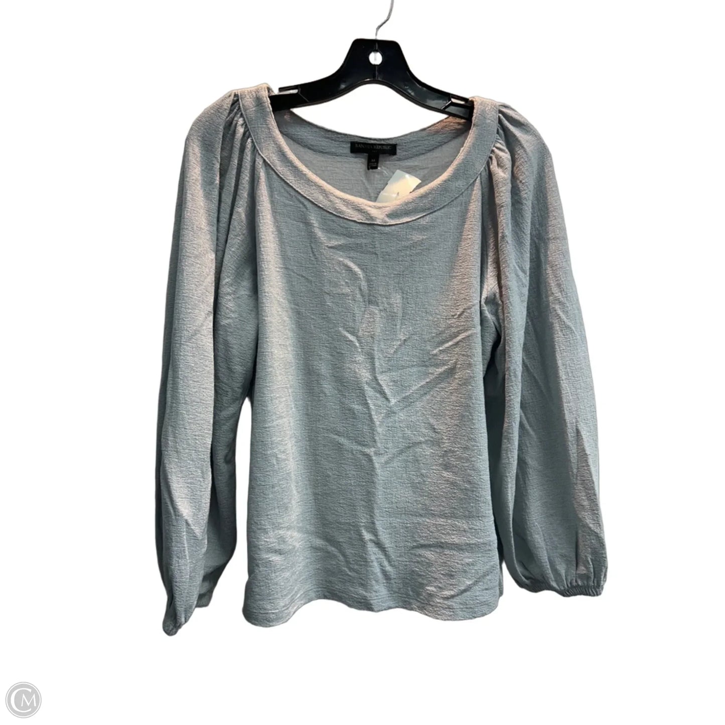 Top Long Sleeve By Banana Republic In Blue, Size: M