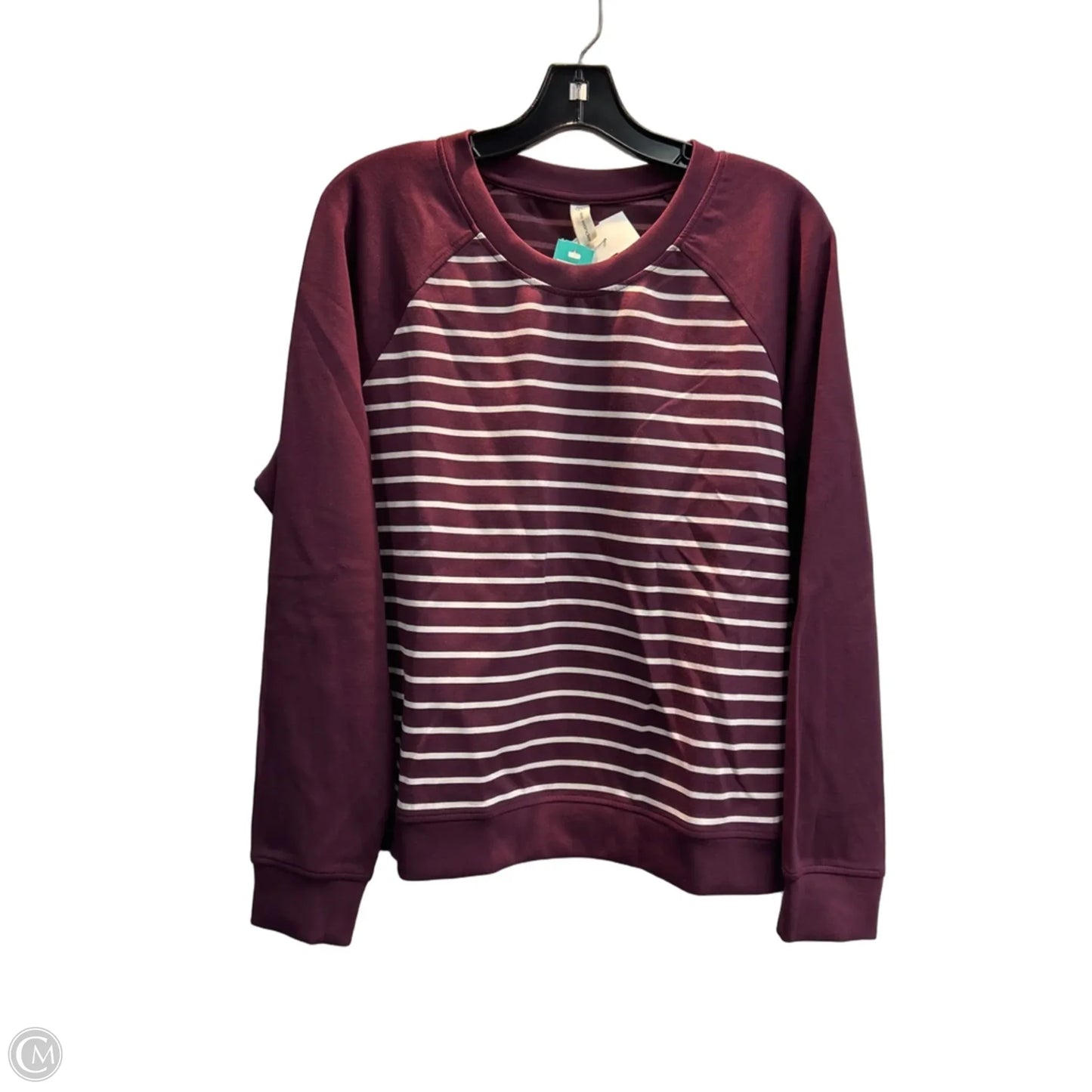 Top Long Sleeve By Clothes Mentor In Striped Pattern, Size: M