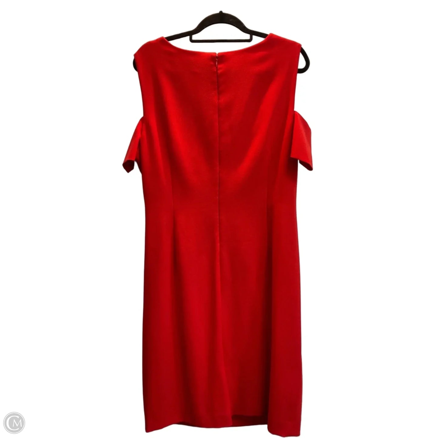 Dress Party Midi By Tahari In Red, Size: 1x