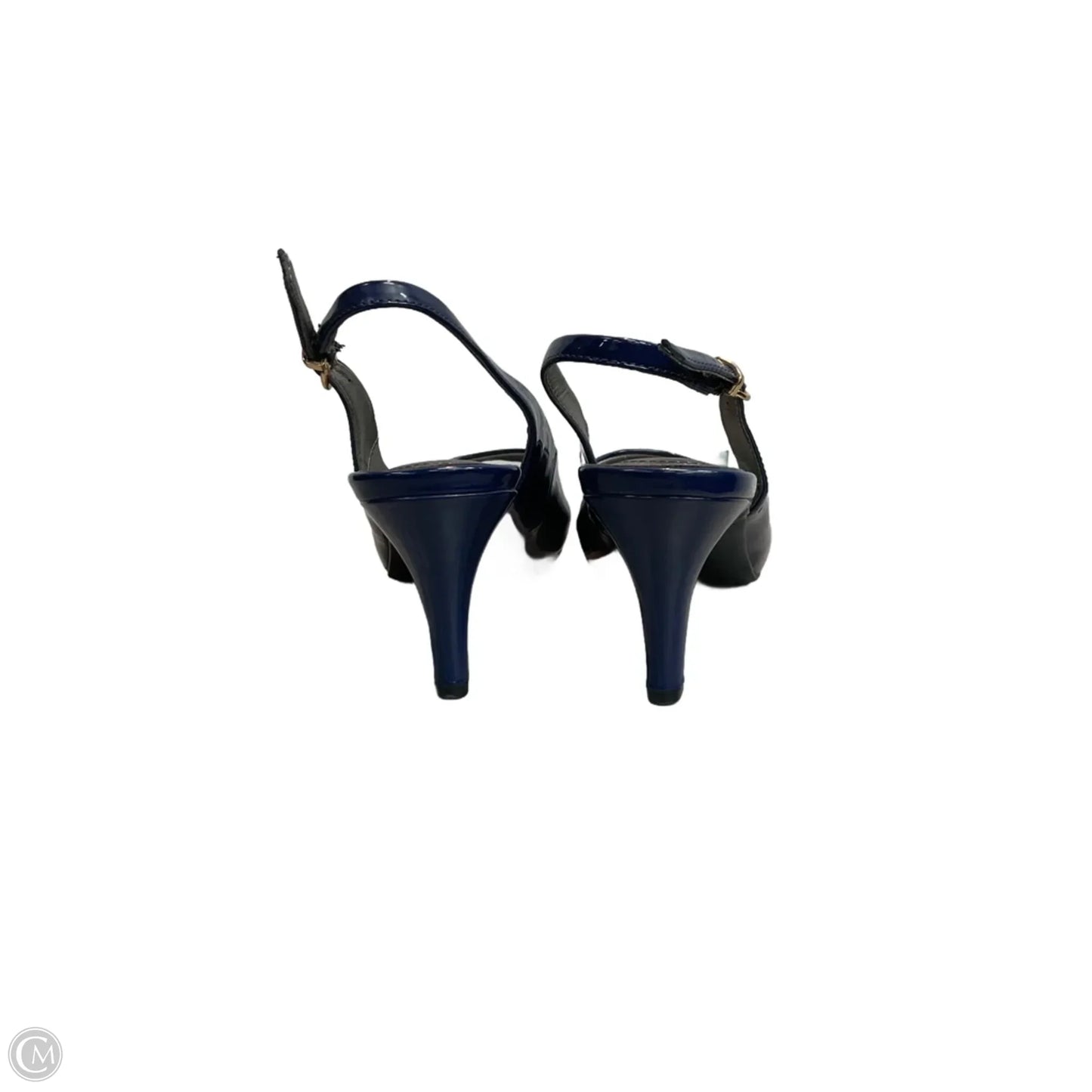 Sandals Heels Kitten By Life Stride In Blue, Size: 7