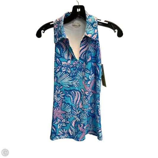 Top Sleeveless Designer By Lilly Pulitzer In Blue, Size: S