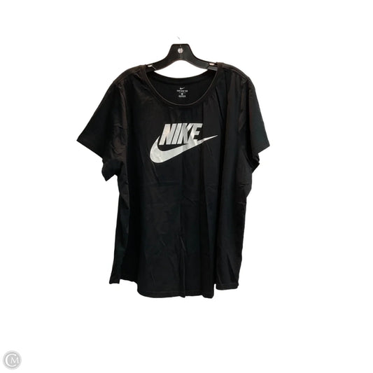 Top Short Sleeve By Nike Apparel In Black, Size: 3x
