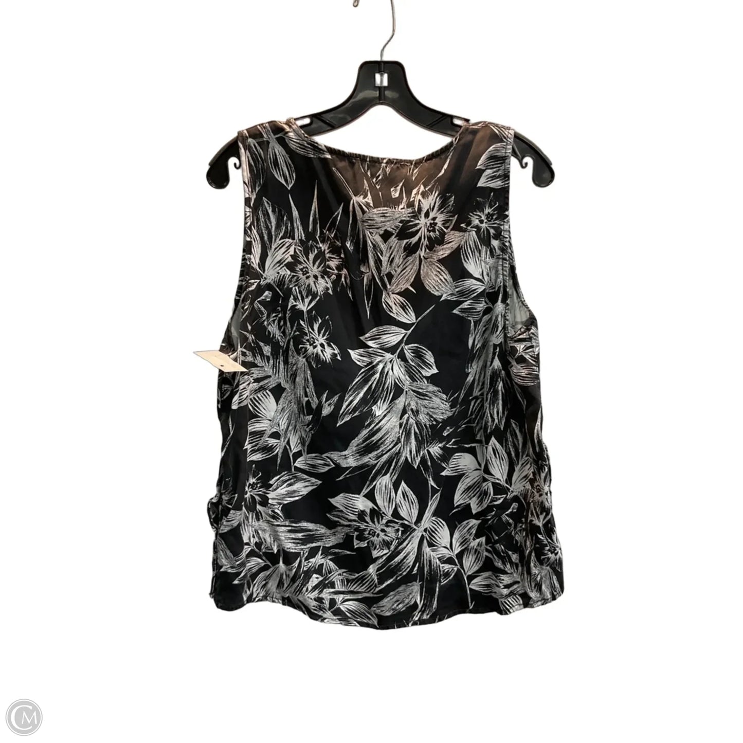 Top Sleeveless By C And C In Tropical Print, Size: L
