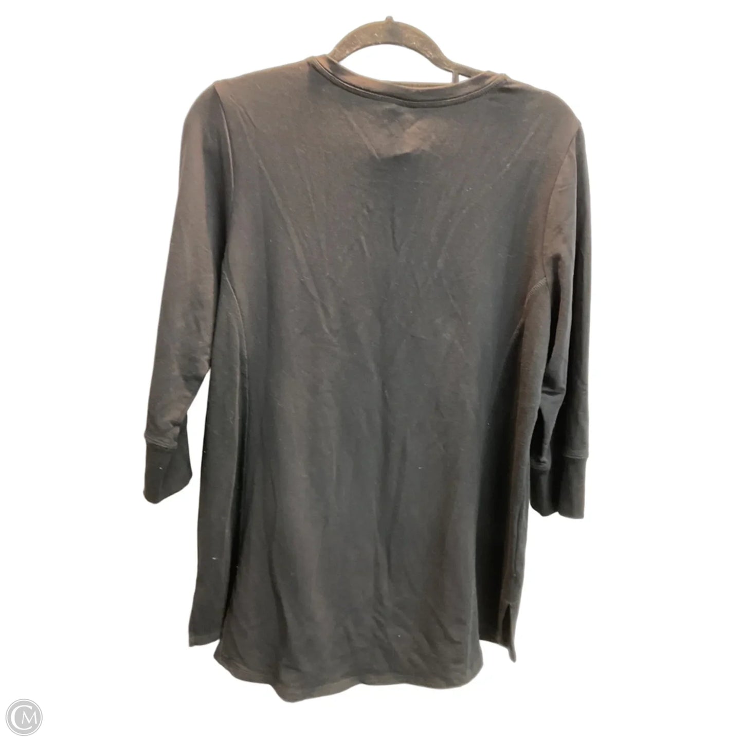 Top Long Sleeve By Chicos In Black, Size: L