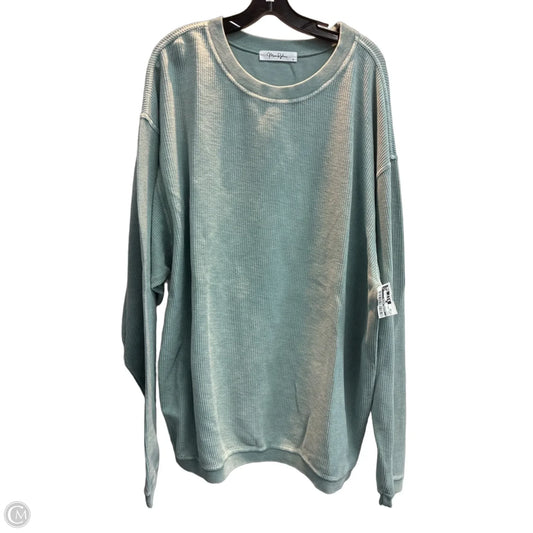 Sweatshirt Crewneck By Clothes Mentor In Blue, Size: 2x