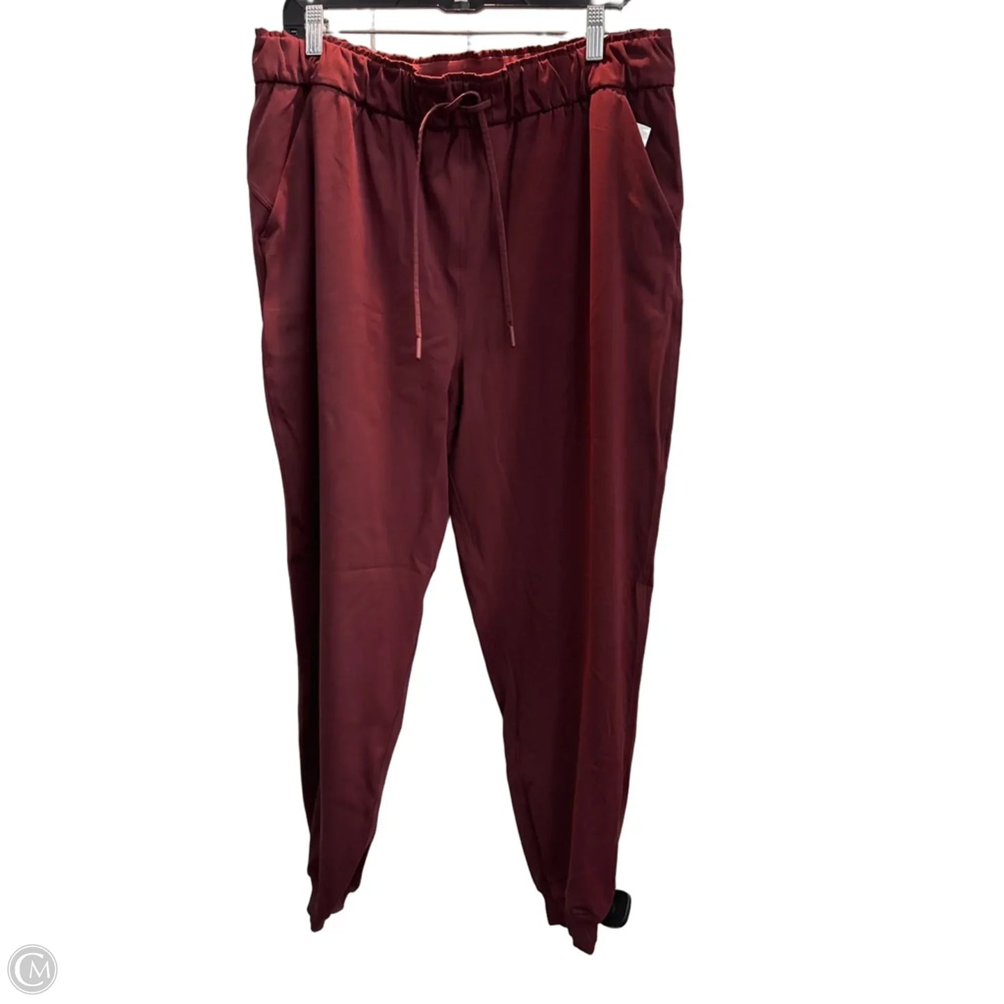 Athletic Pants By Lululemon In Maroon, Size: 14