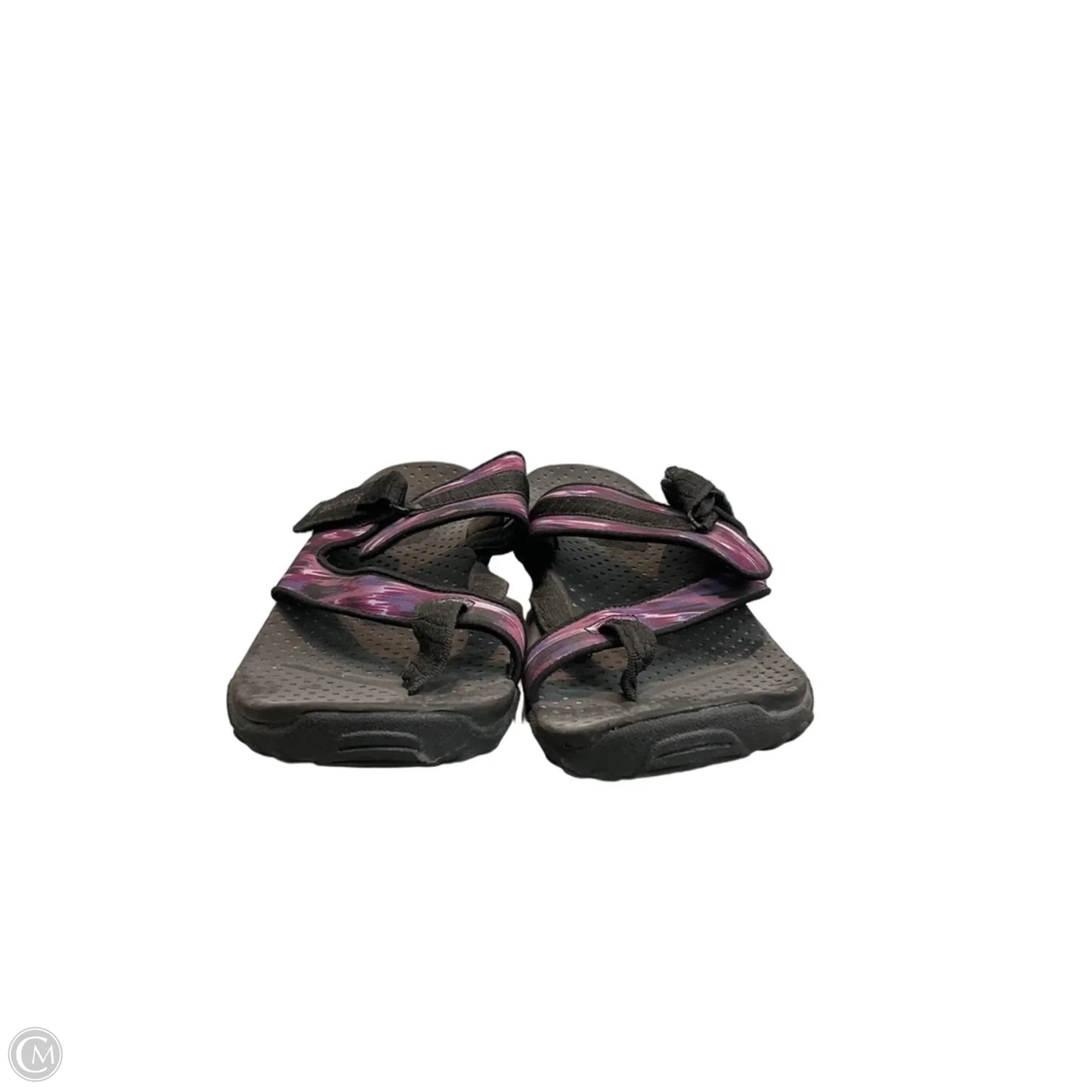 Sandals Sport By Skechers In Black & Purple, Size: 10