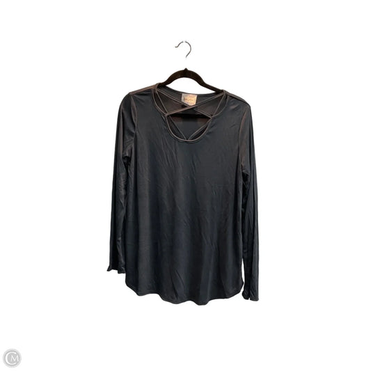Top Long Sleeve By Clothes Mentor In Grey, Size: L