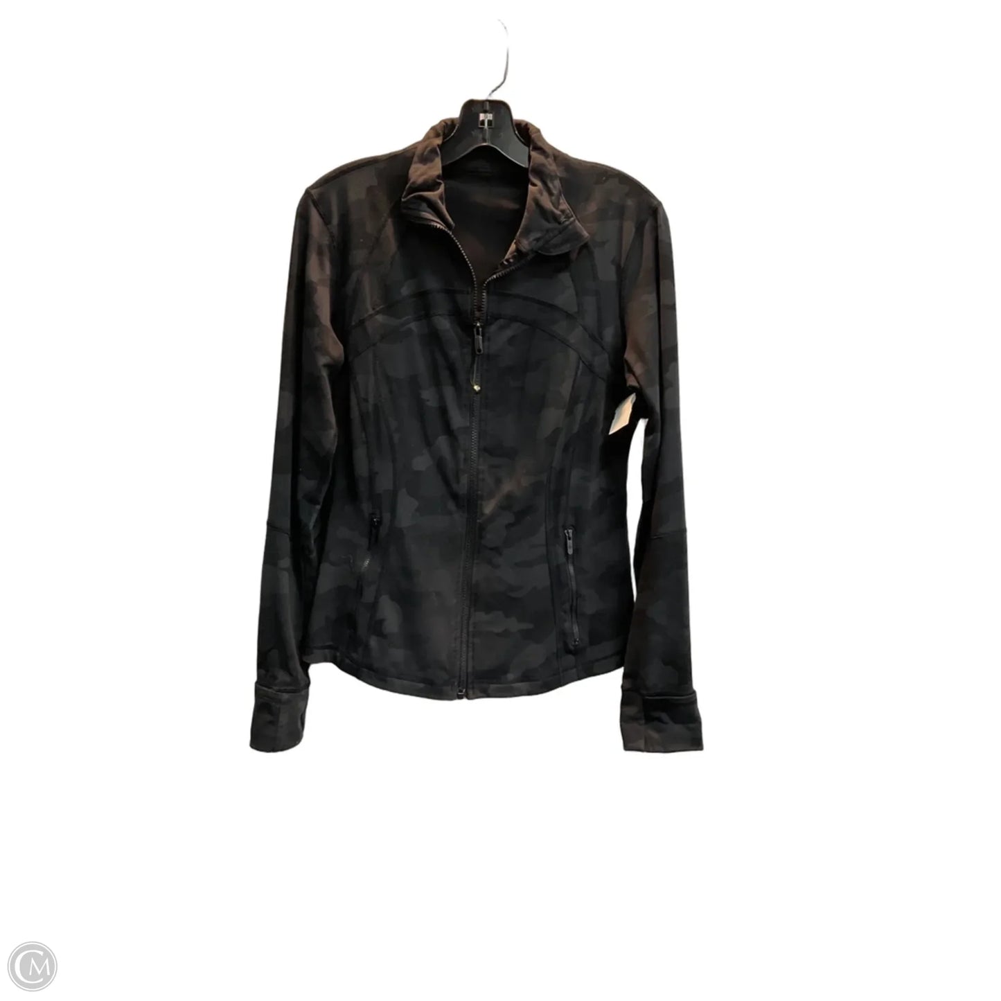 Athletic Jacket By Lululemon In Black, Size: L