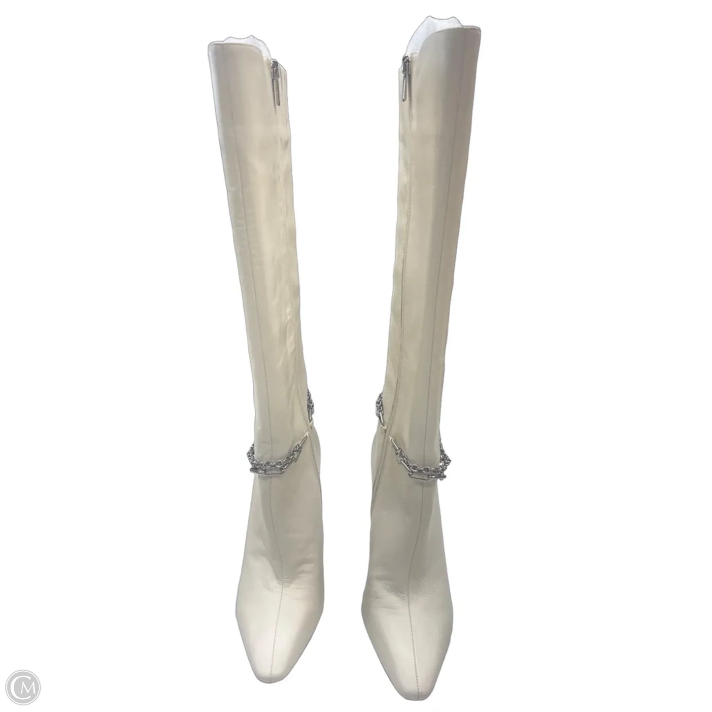 Boots Knee Heels By Vince Camuto In Beige, Size: 8.5