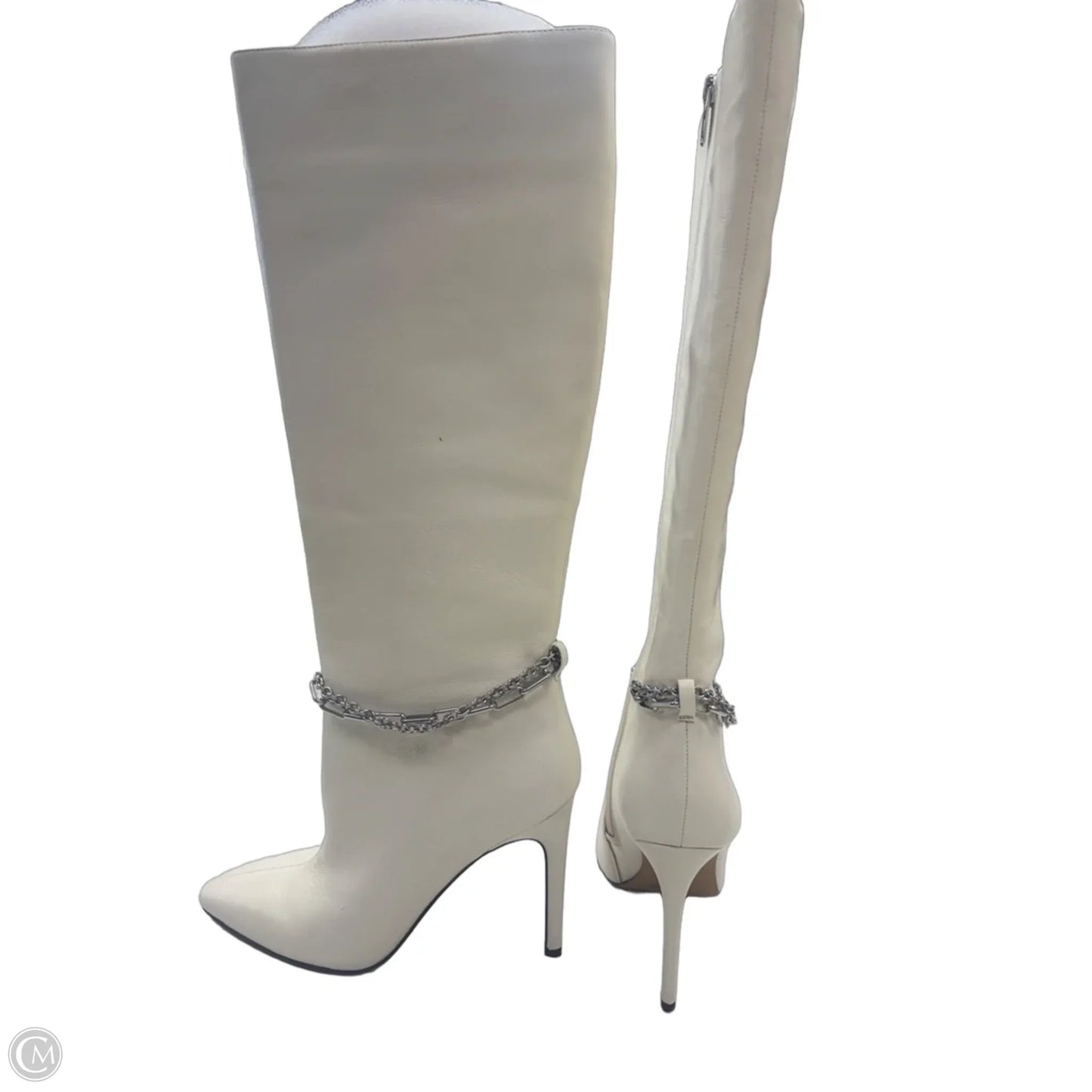 Boots Knee Heels By Vince Camuto In Beige, Size: 8.5