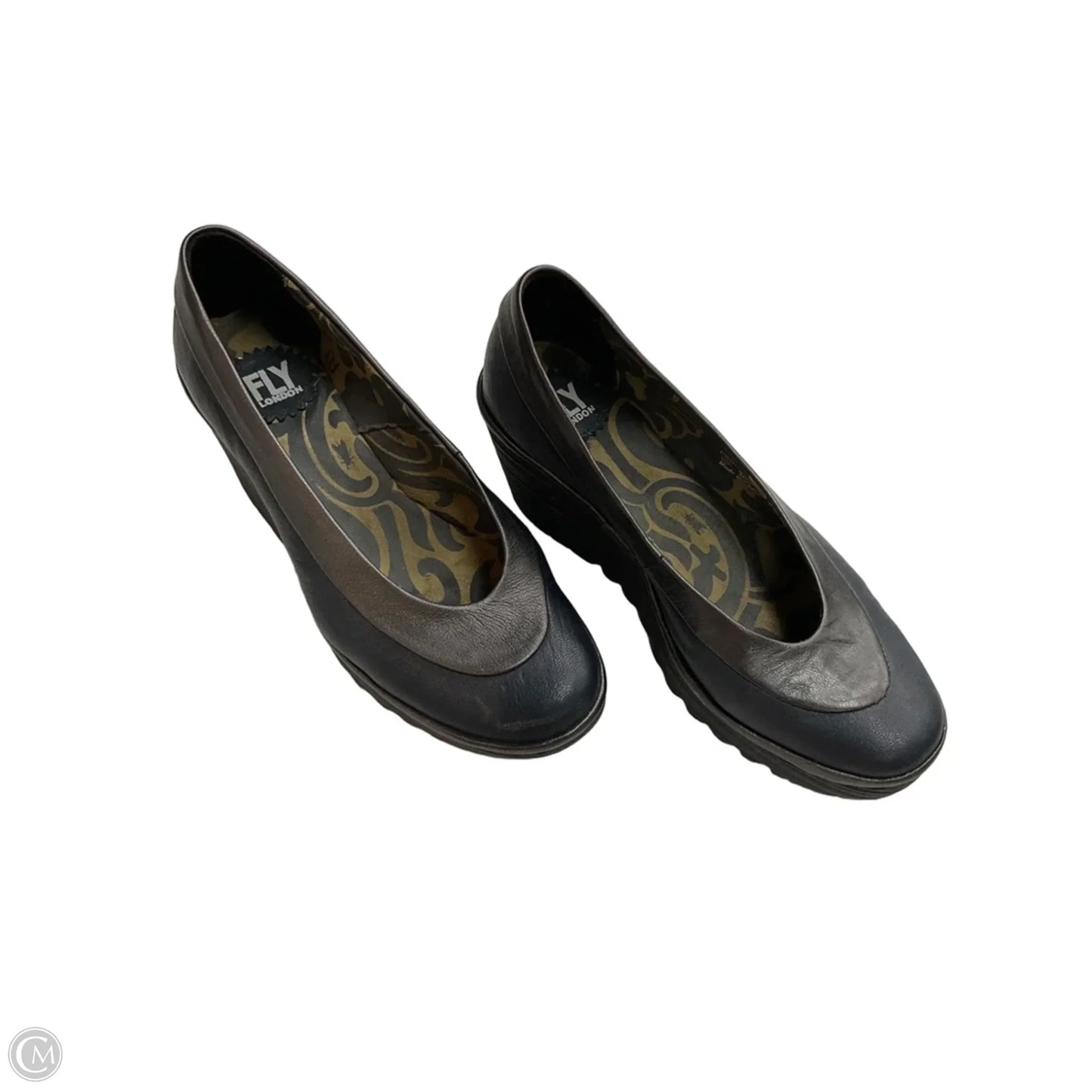 Shoes Heels Wedge By Fly London In Black, Size: 8.5