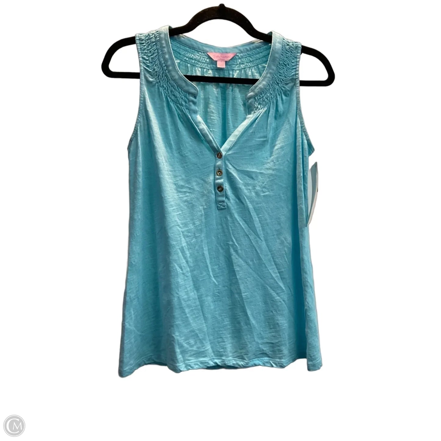 Top Sleeveless Designer By Lilly Pulitzer In Blue, Size: S