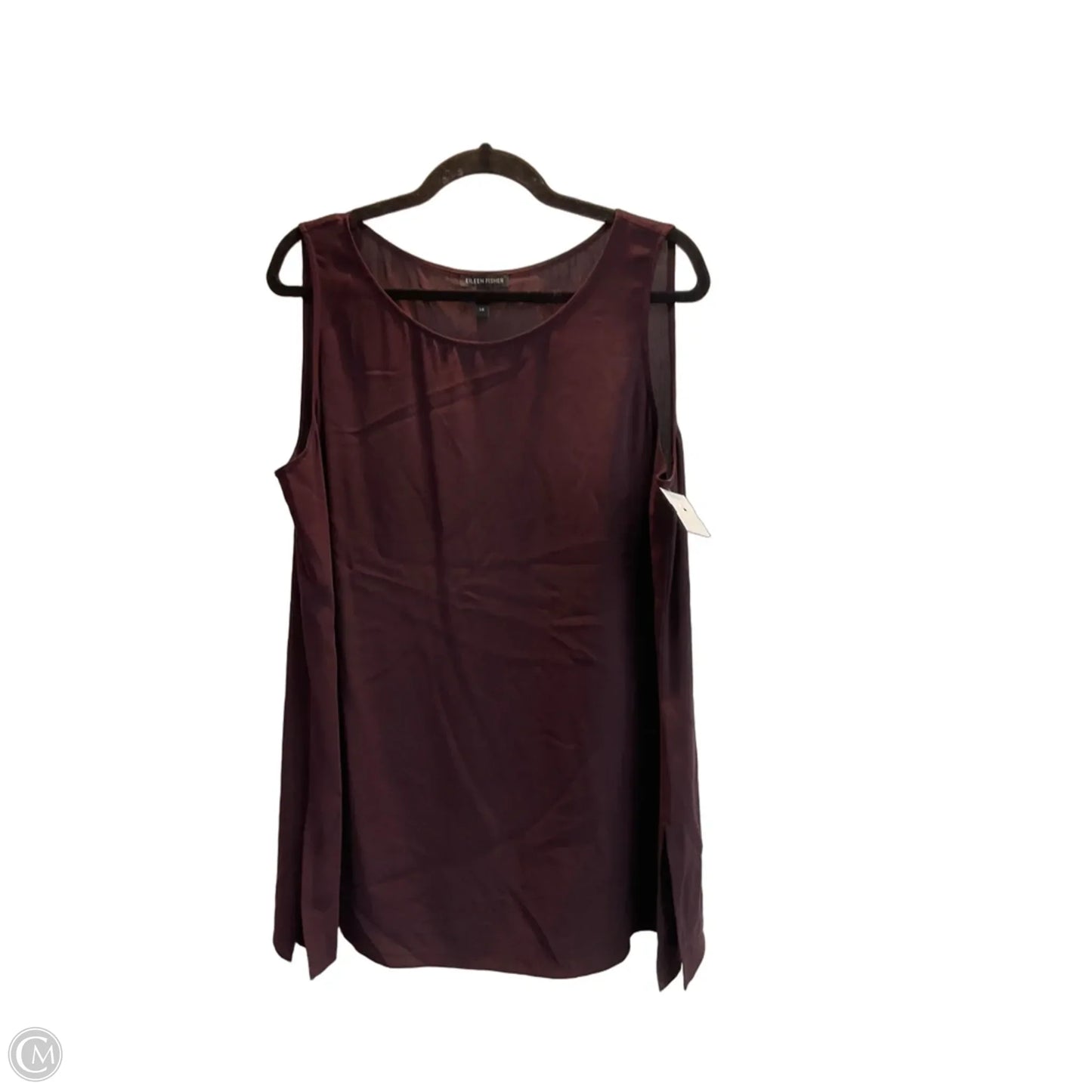 Top Sleeveless By Eileen Fisher In Purple, Size: L