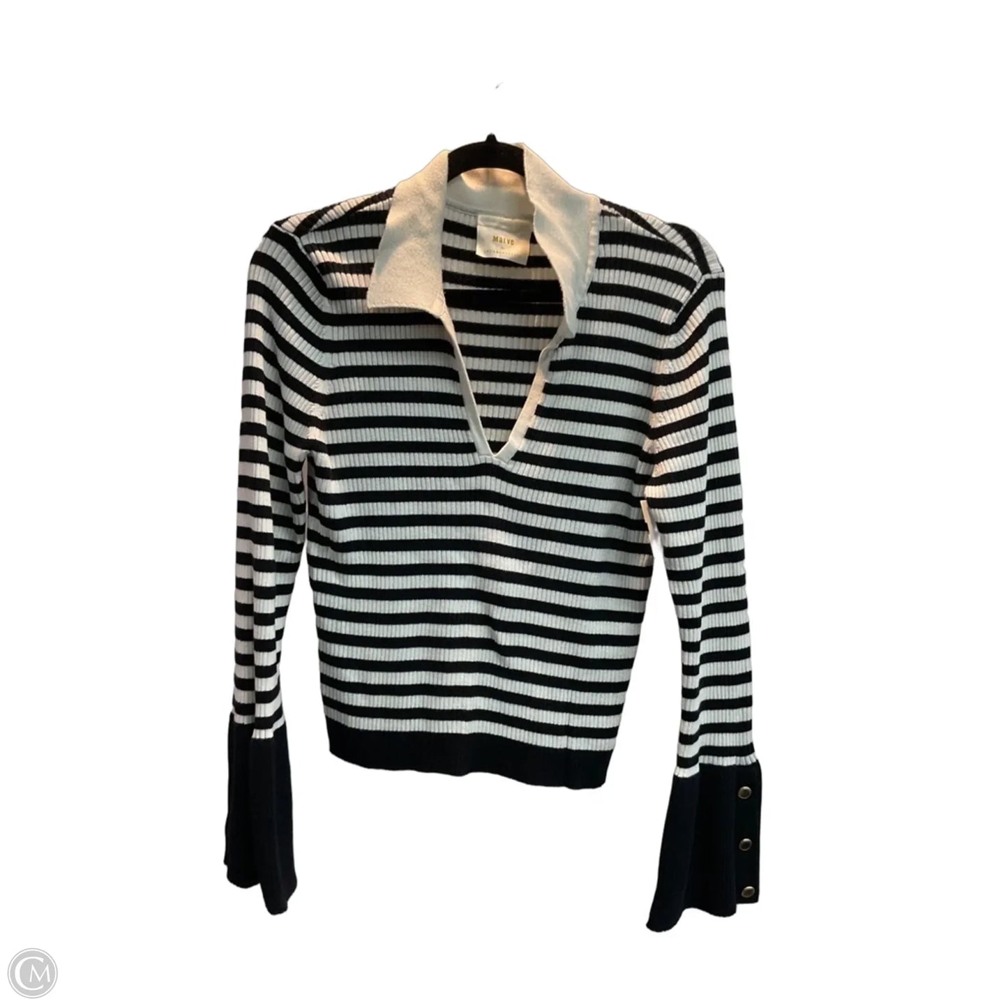 Top Long Sleeve By Maeve In Striped Pattern, Size: Xl