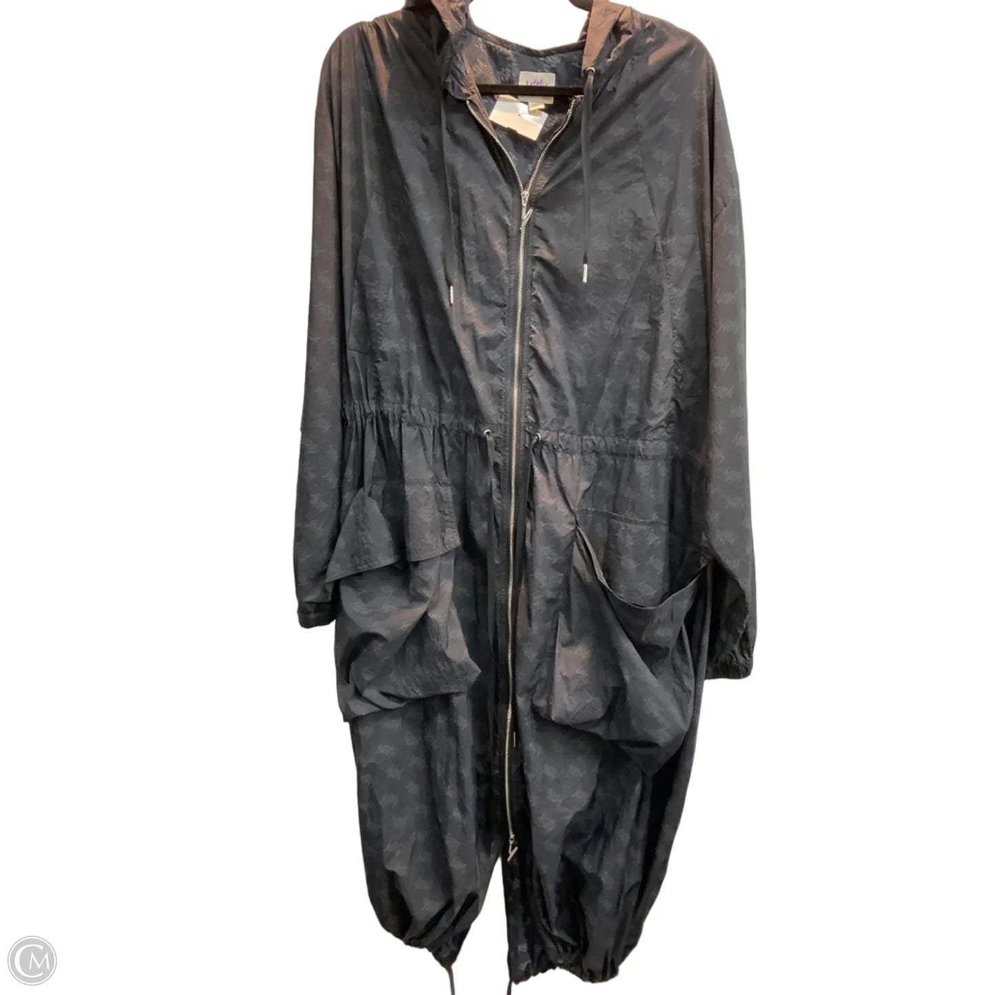 Athletic Jacket By Yitty In Black, Size: Xxl
