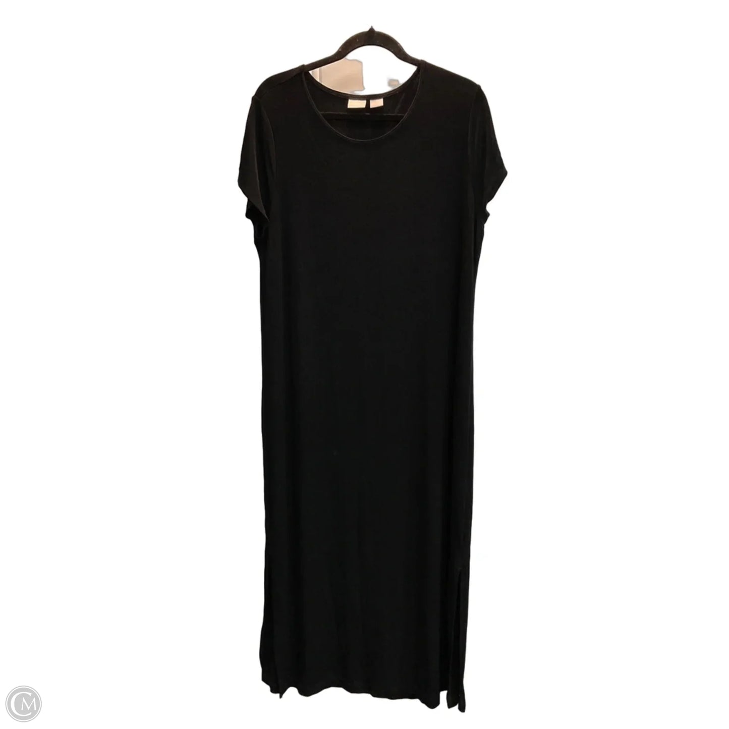 Dress Casual Maxi By Chicos In Black, Size: Xl
