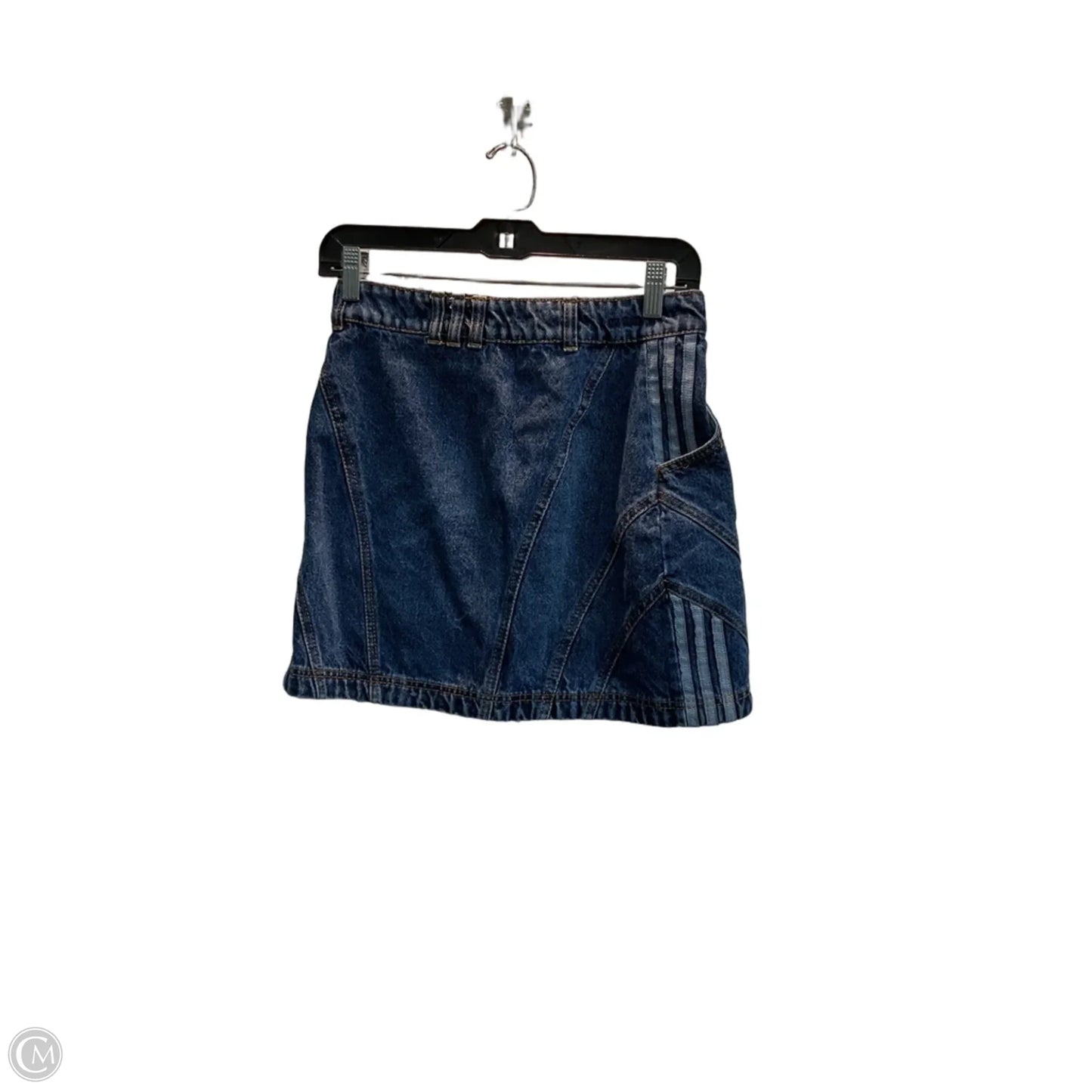 Skirt Mini & Short By Adidas In Blue Denim, Size: 4