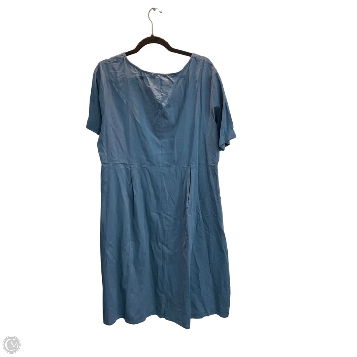 Dress Casual Maxi By Zanzea In Blue, Size: 3x