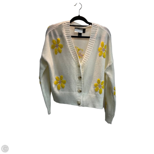 Cardigan By Clothes Mentor In Floral Print, Size: Xs