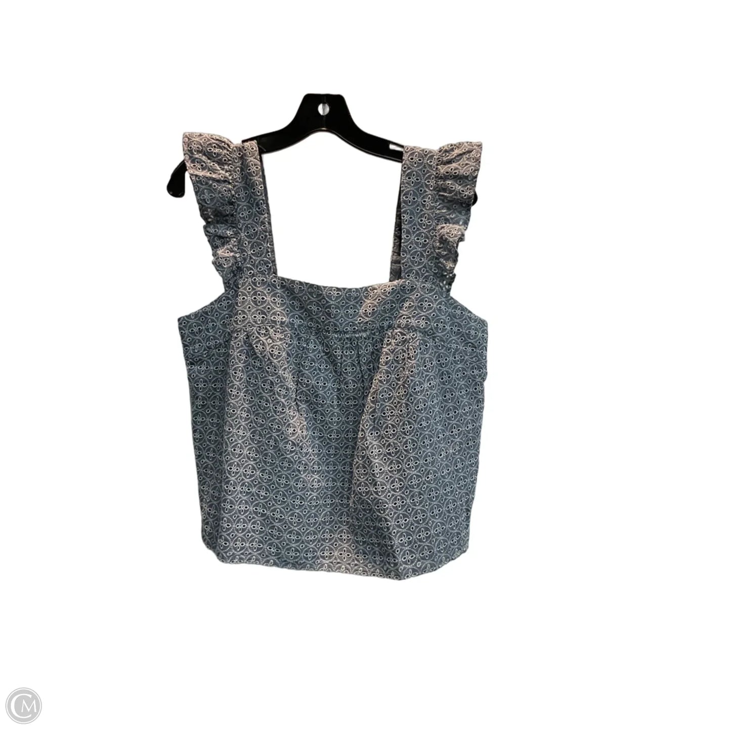 Top Sleeveless By Gap In Blue, Size: M