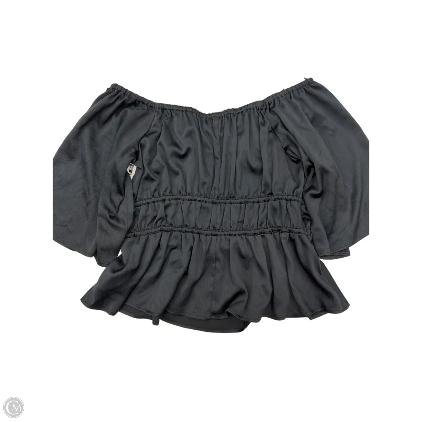 Blouse Short Sleeve By Sofia By Sofia Vergara In Black, Size: M