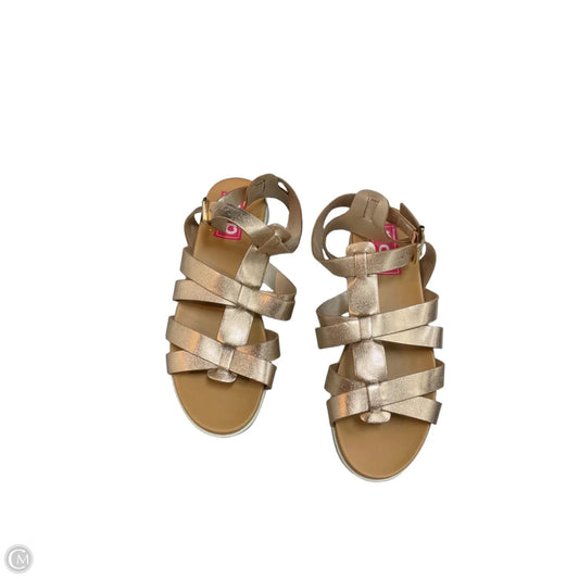 Sandals Flats By Clothes Mentor In Rose Gold, Size: 8