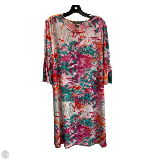 Dress Casual Midi By Clothes Mentor In Multi-colored, Size: Xl