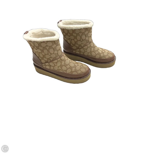 Boots Designer By Coach In Brown, Size: 8