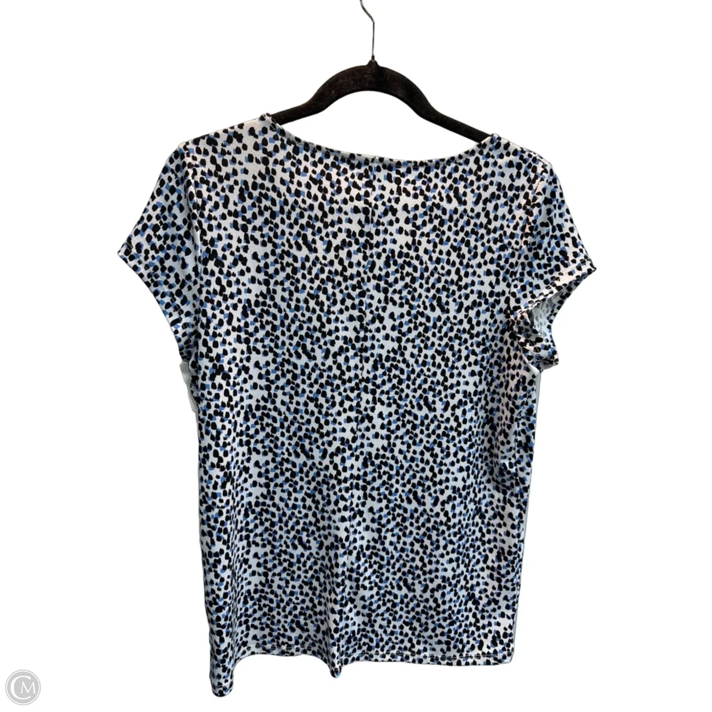 Top Short Sleeve By Adrianna Papell In Polkadot Pattern, Size: S