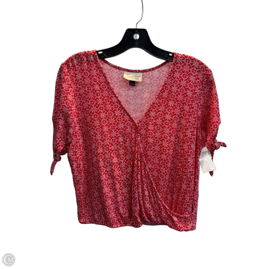 Top Short Sleeve By Universal Thread In Red, Size: S