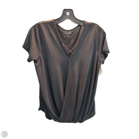 Top Short Sleeve By Alya In Black, Size: M