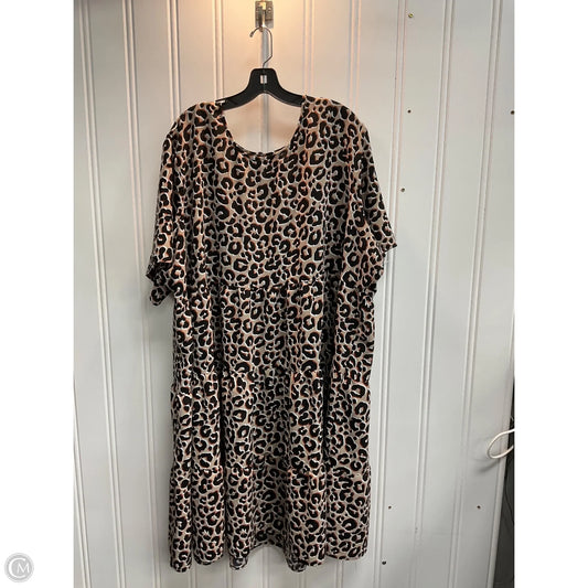 Dress Casual Midi By Terra & Sky In Animal Print, Size: 4x