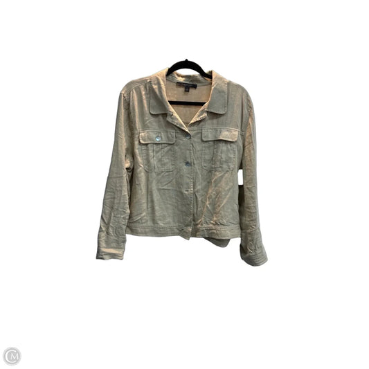 Jacket Shirt By Marc New York In Tan, Size: L