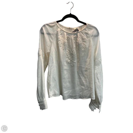 Top Long Sleeve By Joie In Cream, Size: M