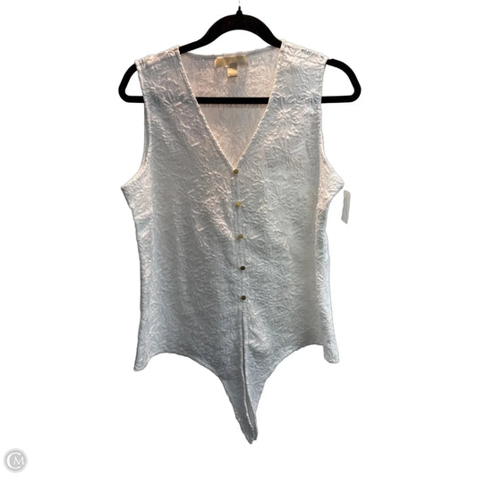 Top Sleeveless By Michael By Michael Kors In White, Size: L