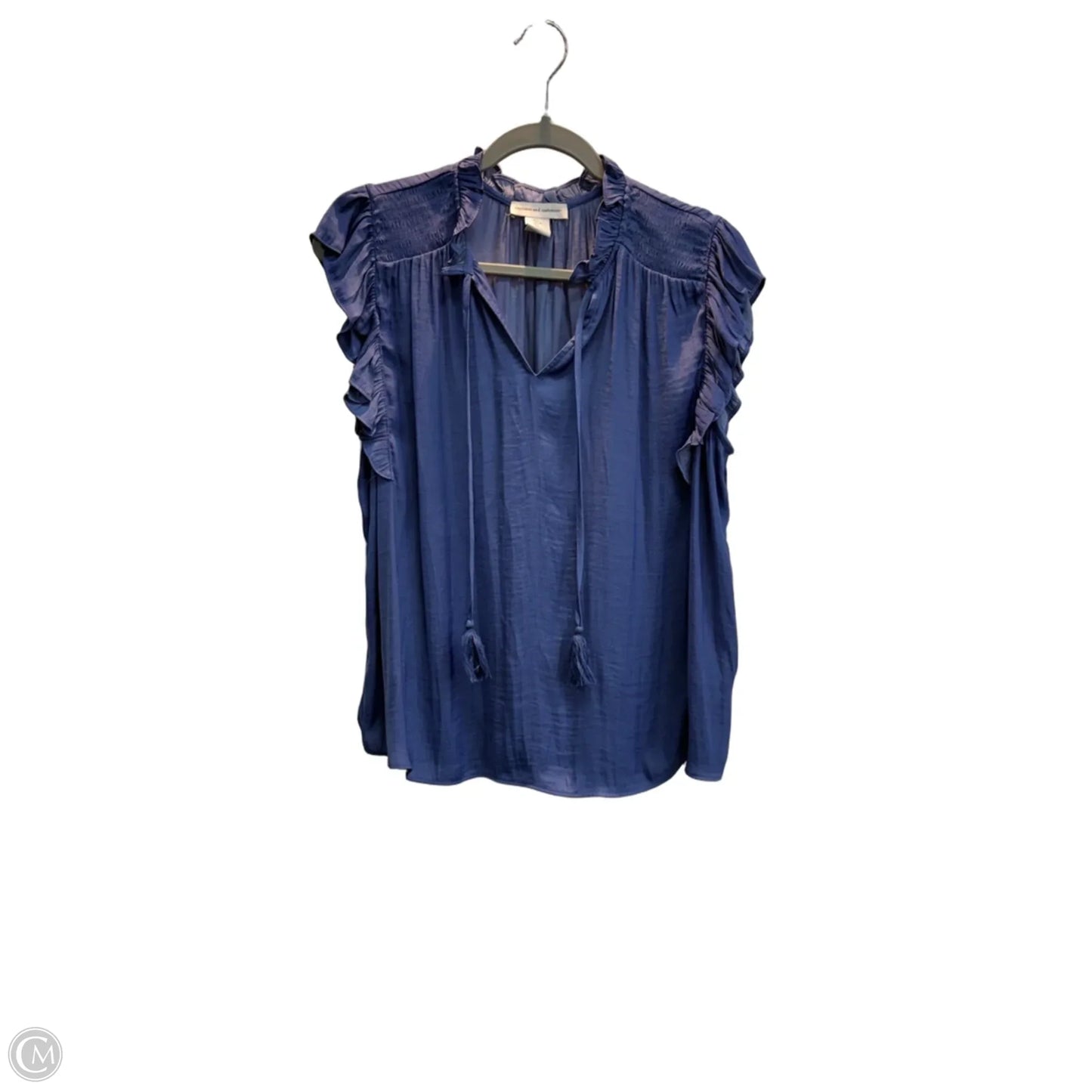 Top Sleeveless By Cupcakes And Cashmere In Blue, Size: L