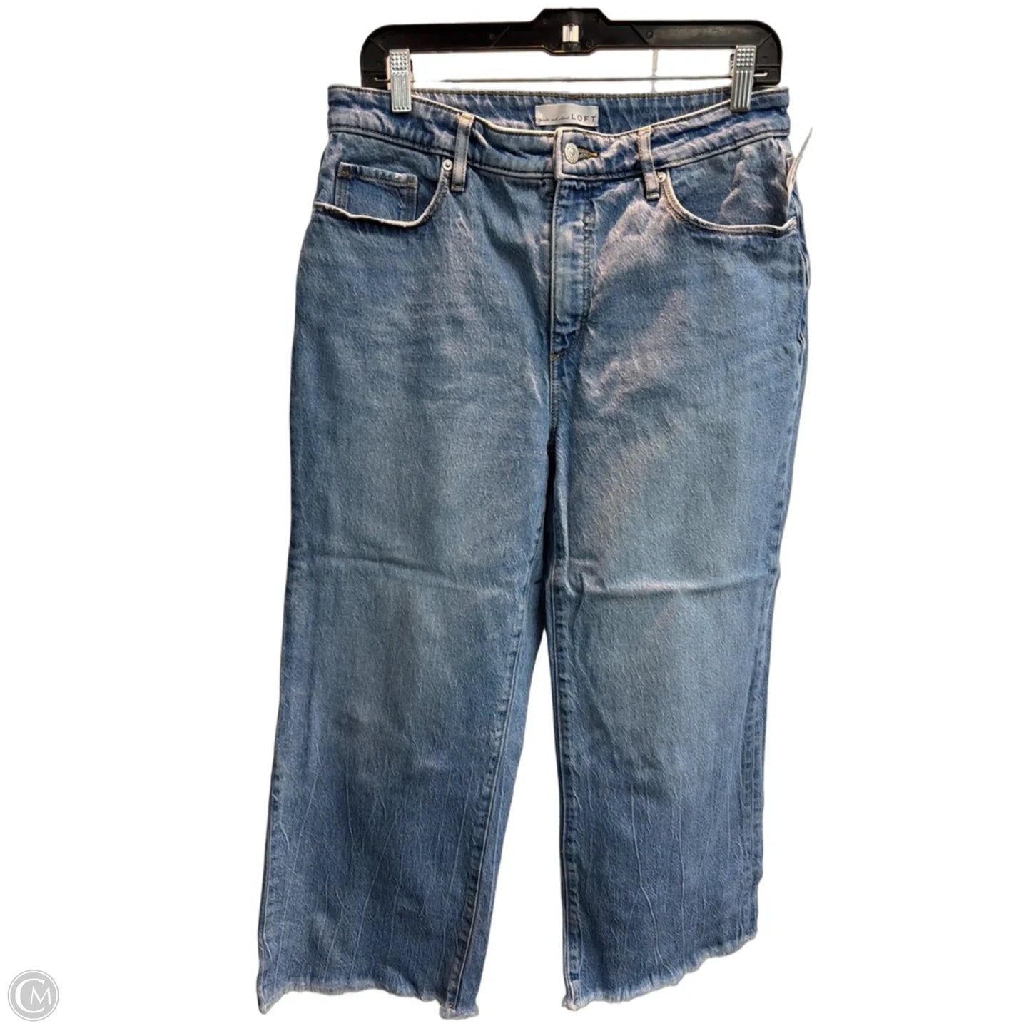 Jeans Wide Leg By Loft In Blue, Size: 8