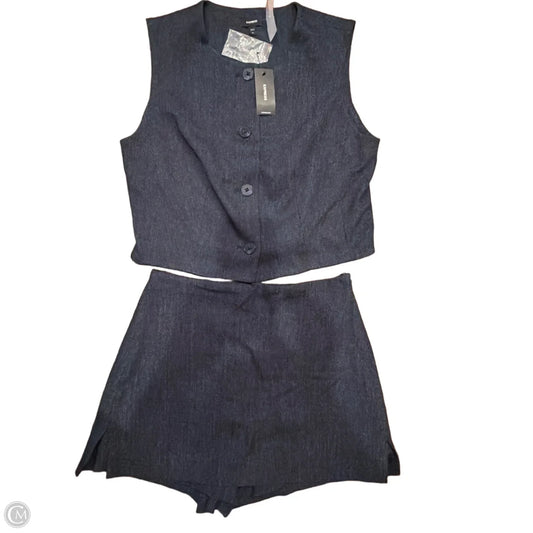 Skort 2pc Set By Express In Blue Denim, Size: Xs